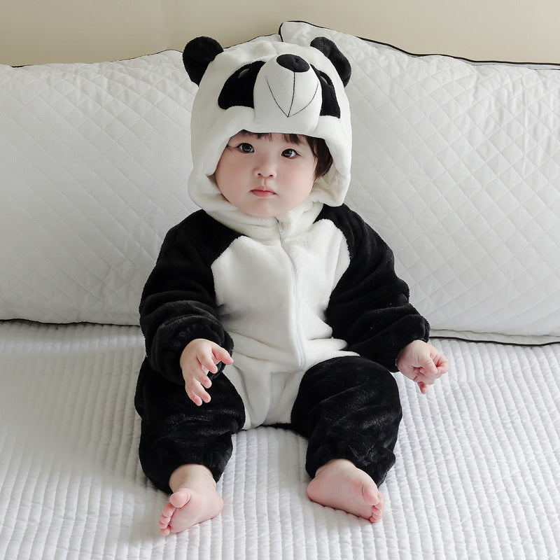 Children's Clothes Jumpsuit Thickened Pajamas Outwear Anyang Clothing Class Long-sleeved Jumpsuit, Climbing Suit
