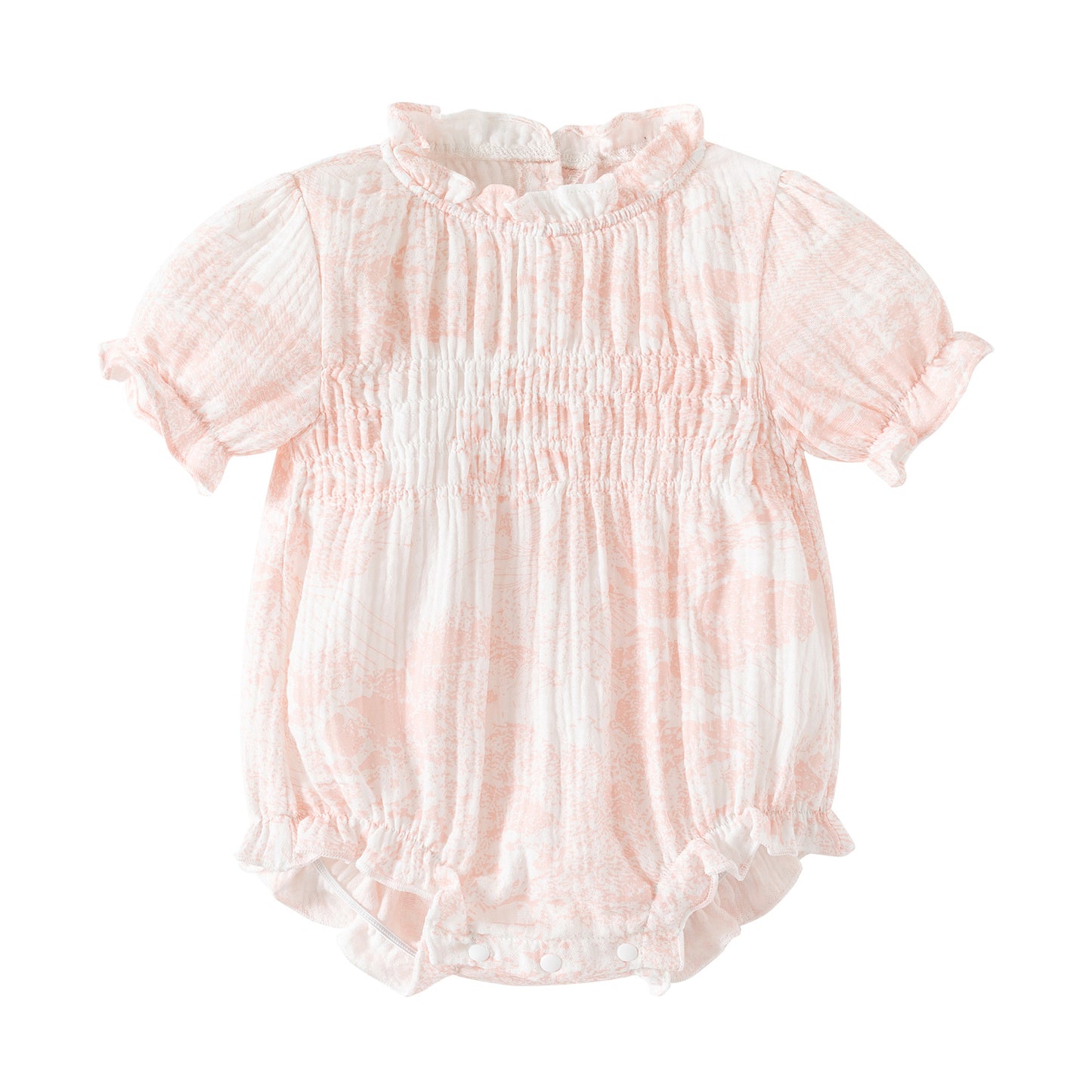 Chinese Style Pure Cotton Rompers Summer Thin Bodysuit Infant Jumpsuit, Climbing Suit