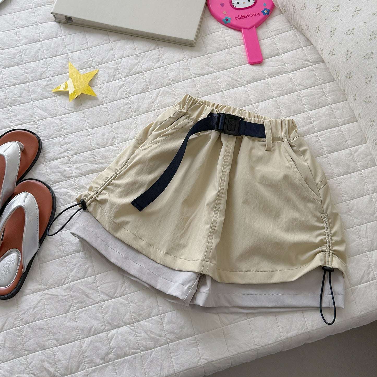 Women's Summer Shorts Outdoor Sun Protection Culottes Drawstring Children's Pants