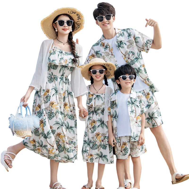 Dress Summer Beach Suitable For Graphy Western Parent-child Outfit