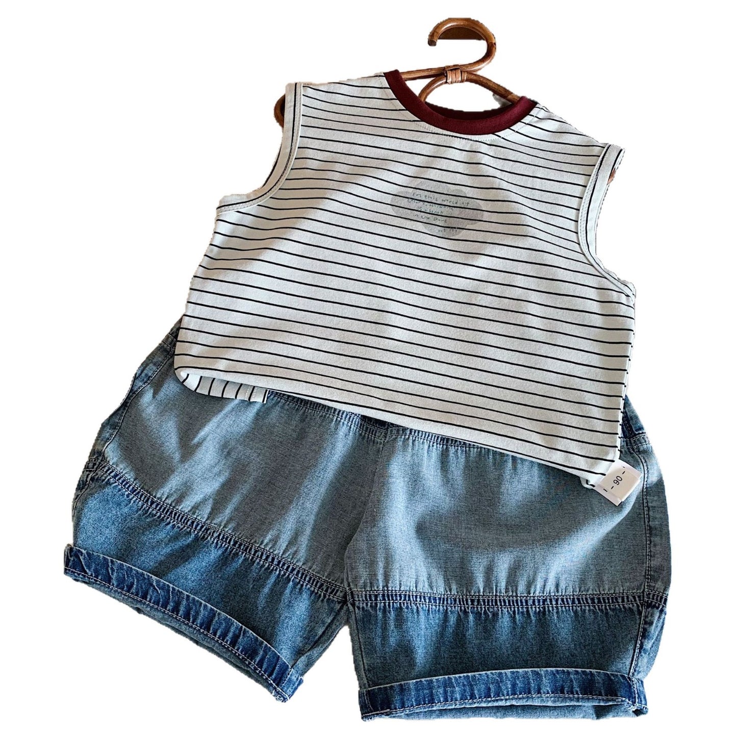 Children's Summer Stitching Denim Boys Trendy Shorts Children's Pants