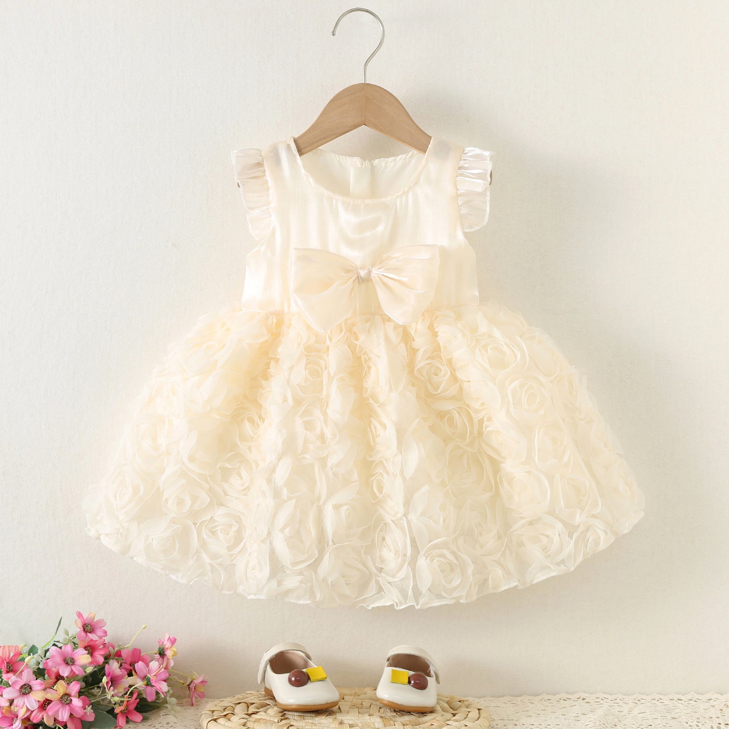 Children's Summer Western Style Lace Mesh Vest Children's Dress