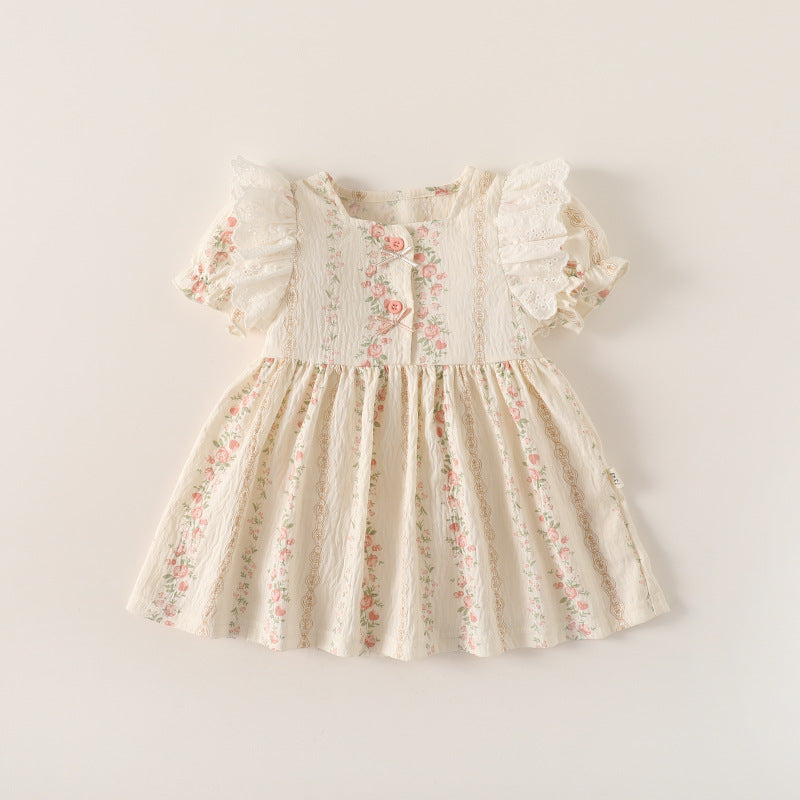 For Babies Summer Dress Fashionable Cute Sisters Outfit Rompers Jumpsuit, Climbing Suit