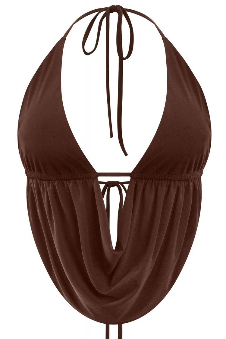Women's Spring Design Hot Halter Backless Trendy Vests