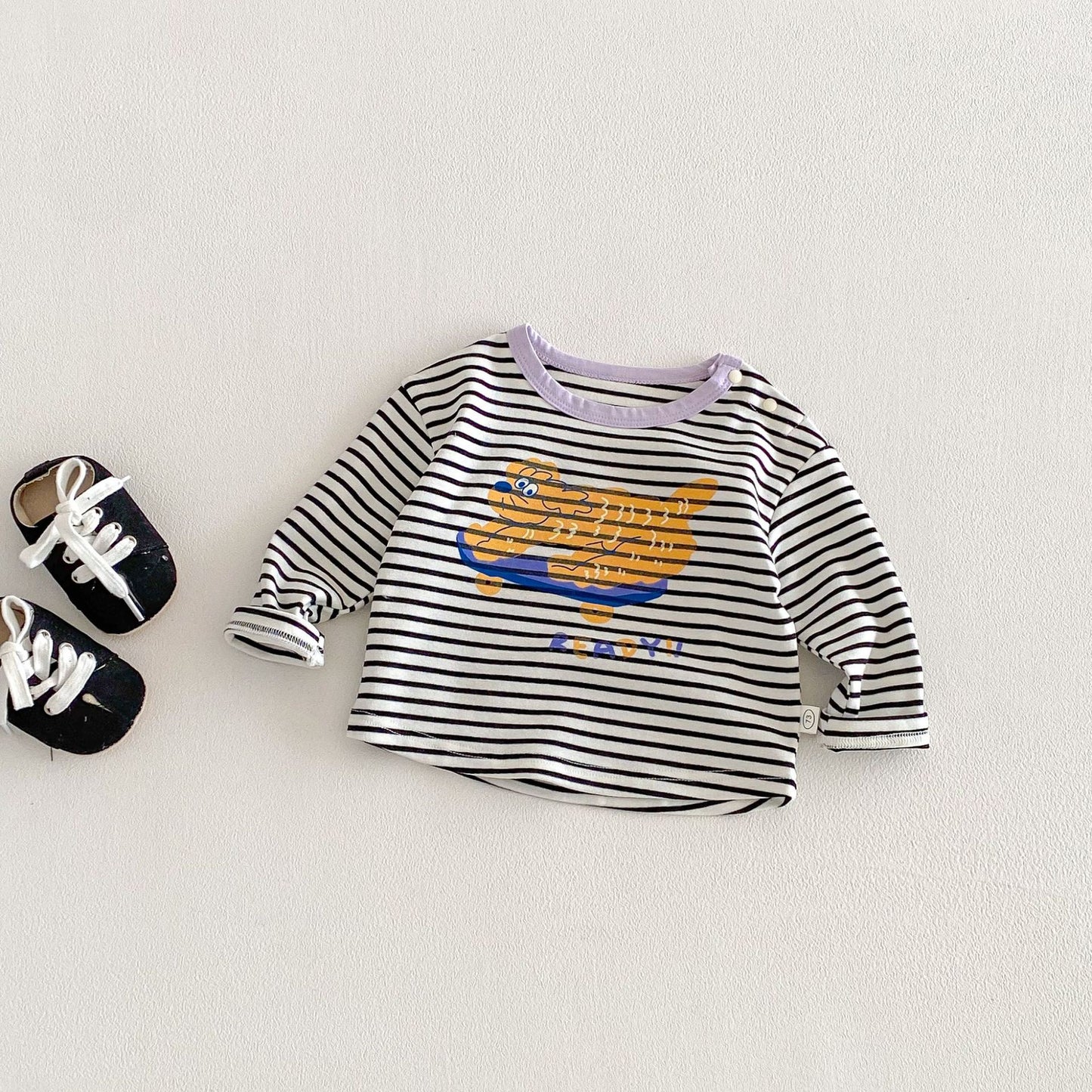 Children's Cartoon Spring Fashion Printed Korean Style Fashionable Children's T-shirt