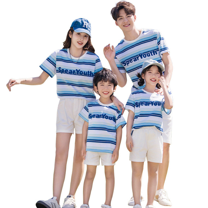 Casual Wear Summer Fashion Seaside Holiday Western Style Family Parent-child Outfit