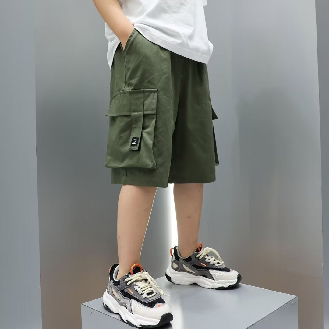 Children's Shorts Thin Fifth Clothes Fashion Middle Big Outer Children's Pants