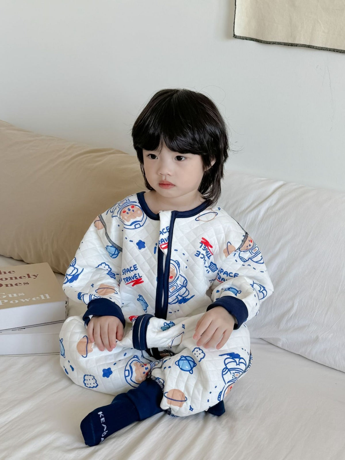 Seamless Warm Sleeping Bag Infant One-piece Jumpsuit, Climbing Suit