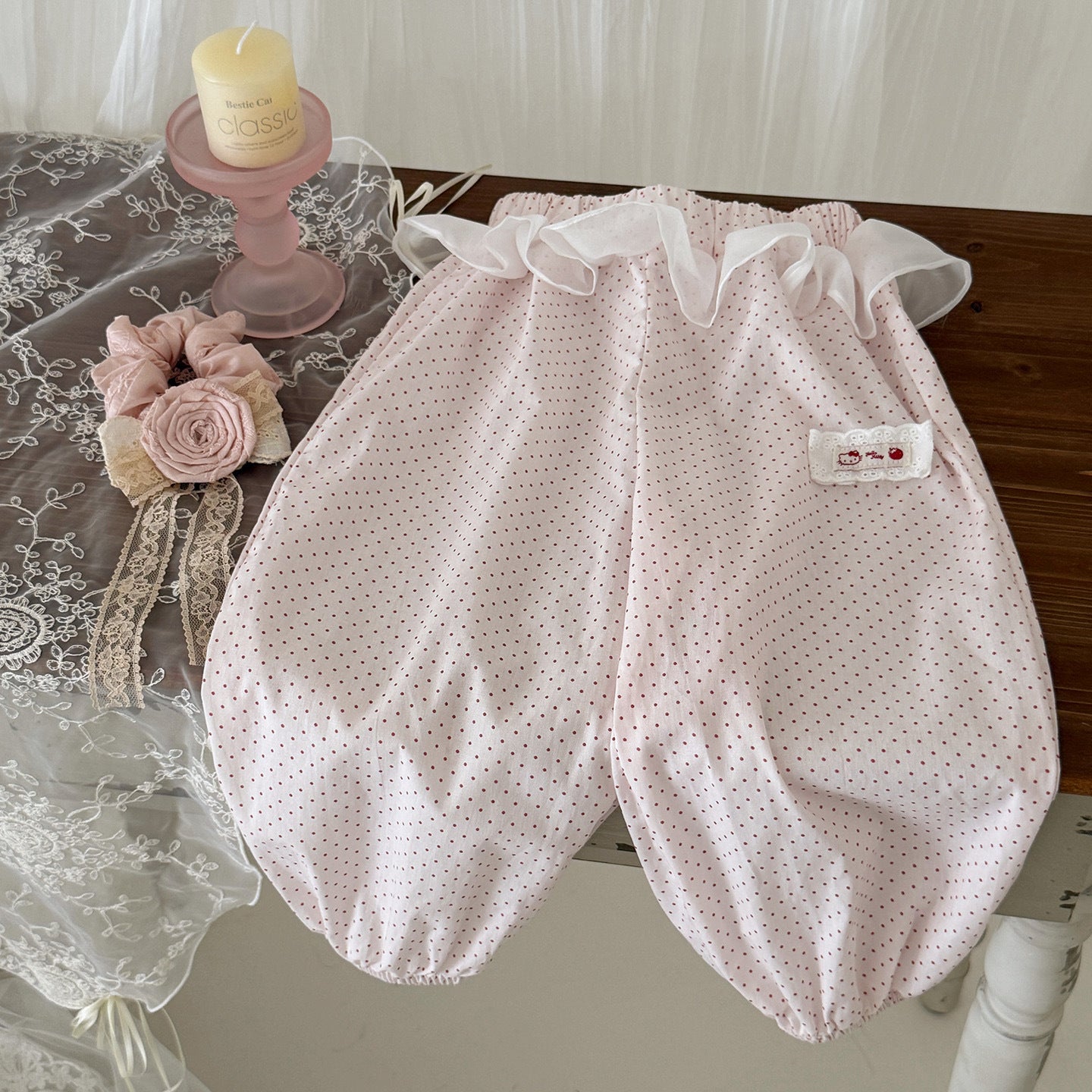 Children's Roll Anti Mosquito Pure Cotton Summer Thin Air Children's Pants