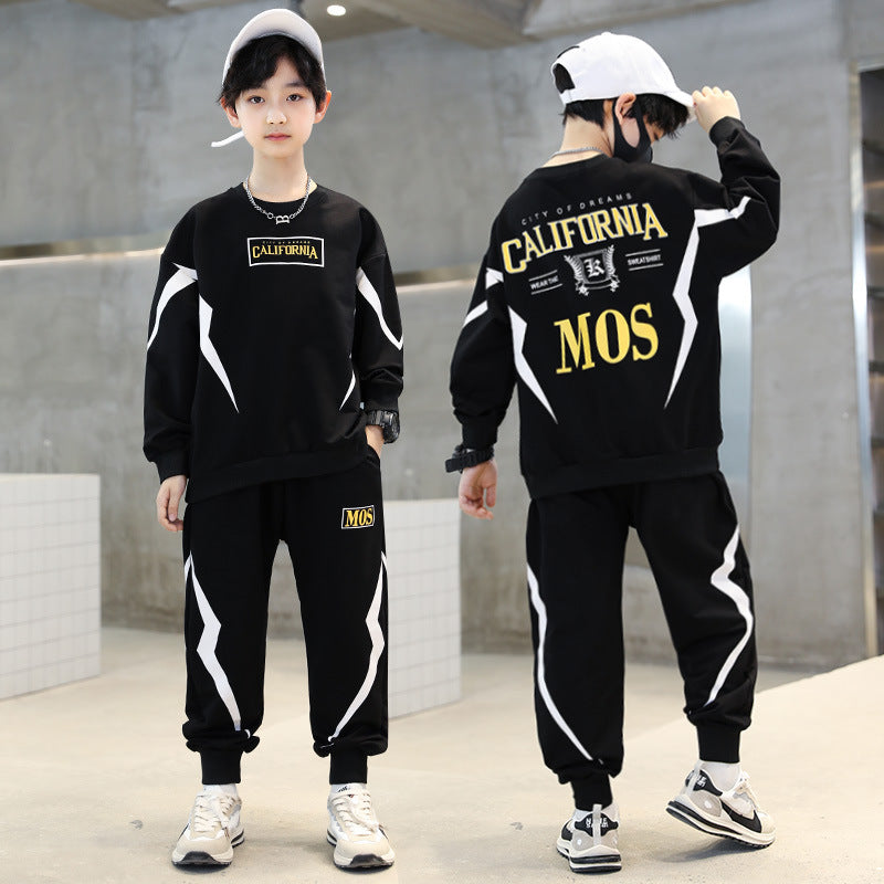 Western Style Wear Sweater Fried Street Children's Suit