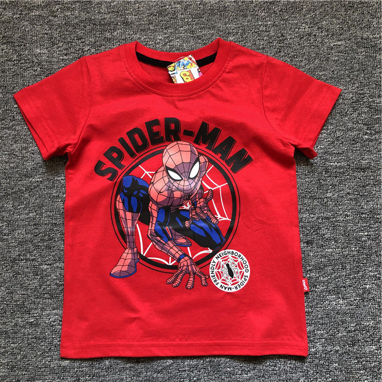 Children's Summer Cartoon Anime Hero Series Short-sleeved Children's T-shirt