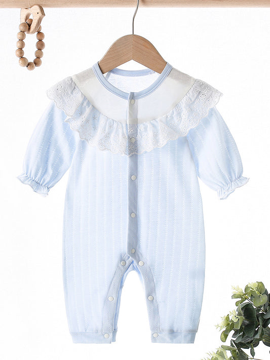 Summer Thin Boneless Long Sleeve Cotton Clothes Jumpsuit, Climbing Suit