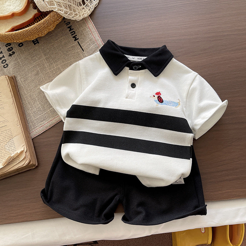 Children's Sleeve T-shirt Summer Clothes Clothing Two-piece Children's Suit