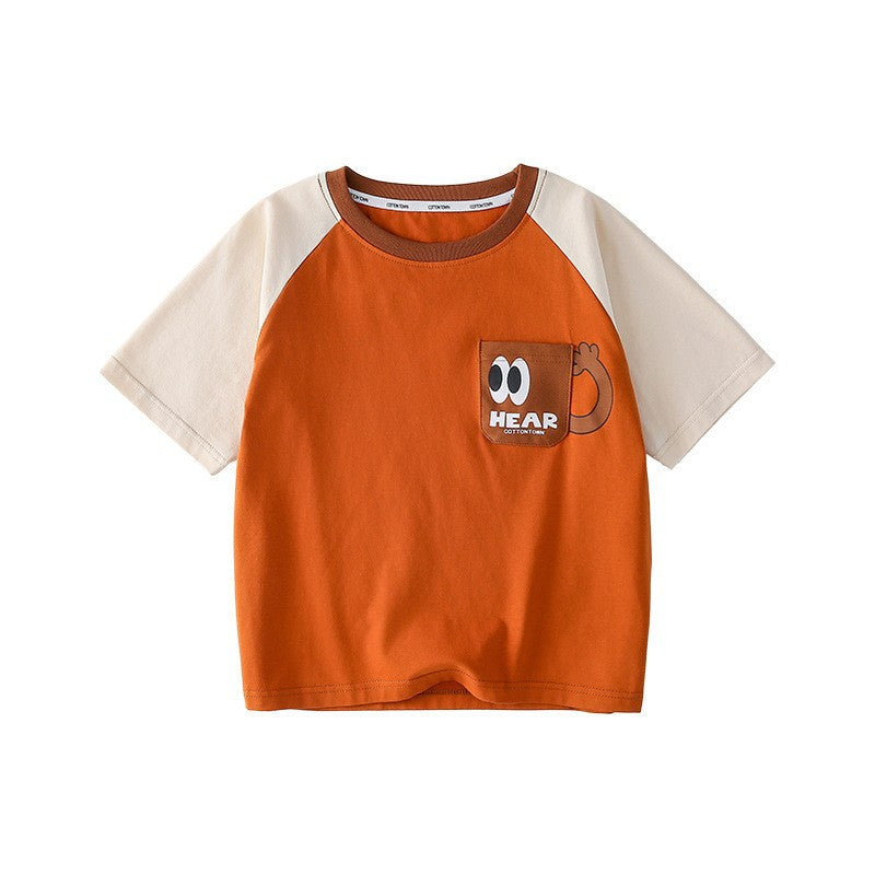 Children's Cool Cotton Hall Short-sleeved Summer Shirt Children's T-shirt