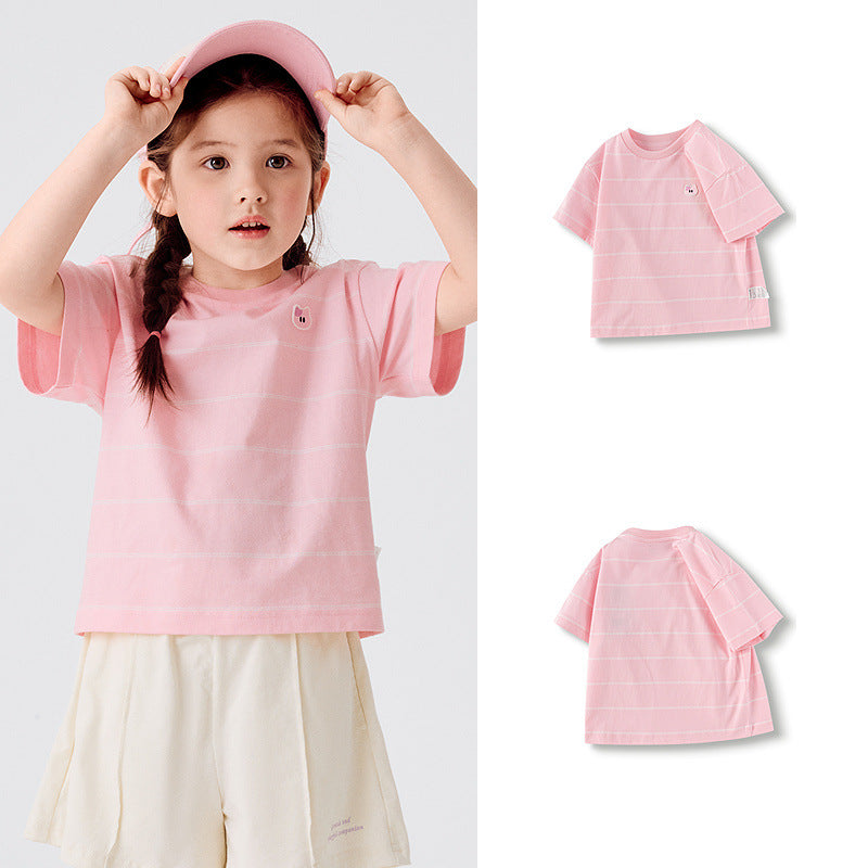 Children's Clothing Boys Short-sleeved Top Summer Moisture Children's T-shirt