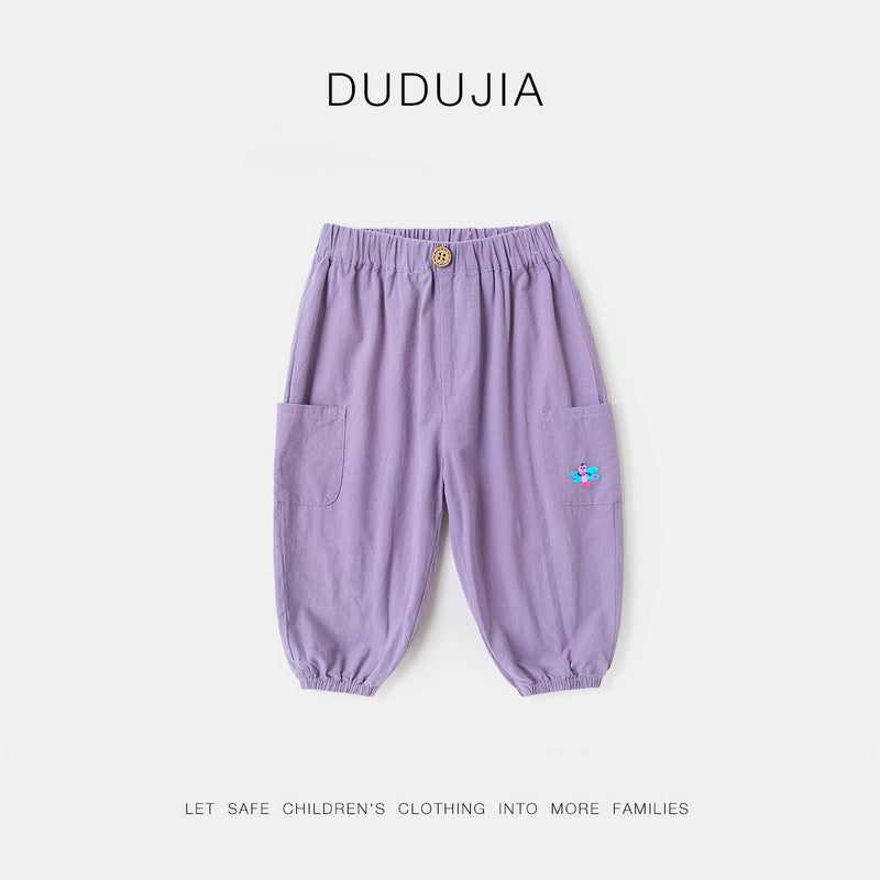 Children's Cotton Summer Trousers Casual Thin Fashion Children's Pants