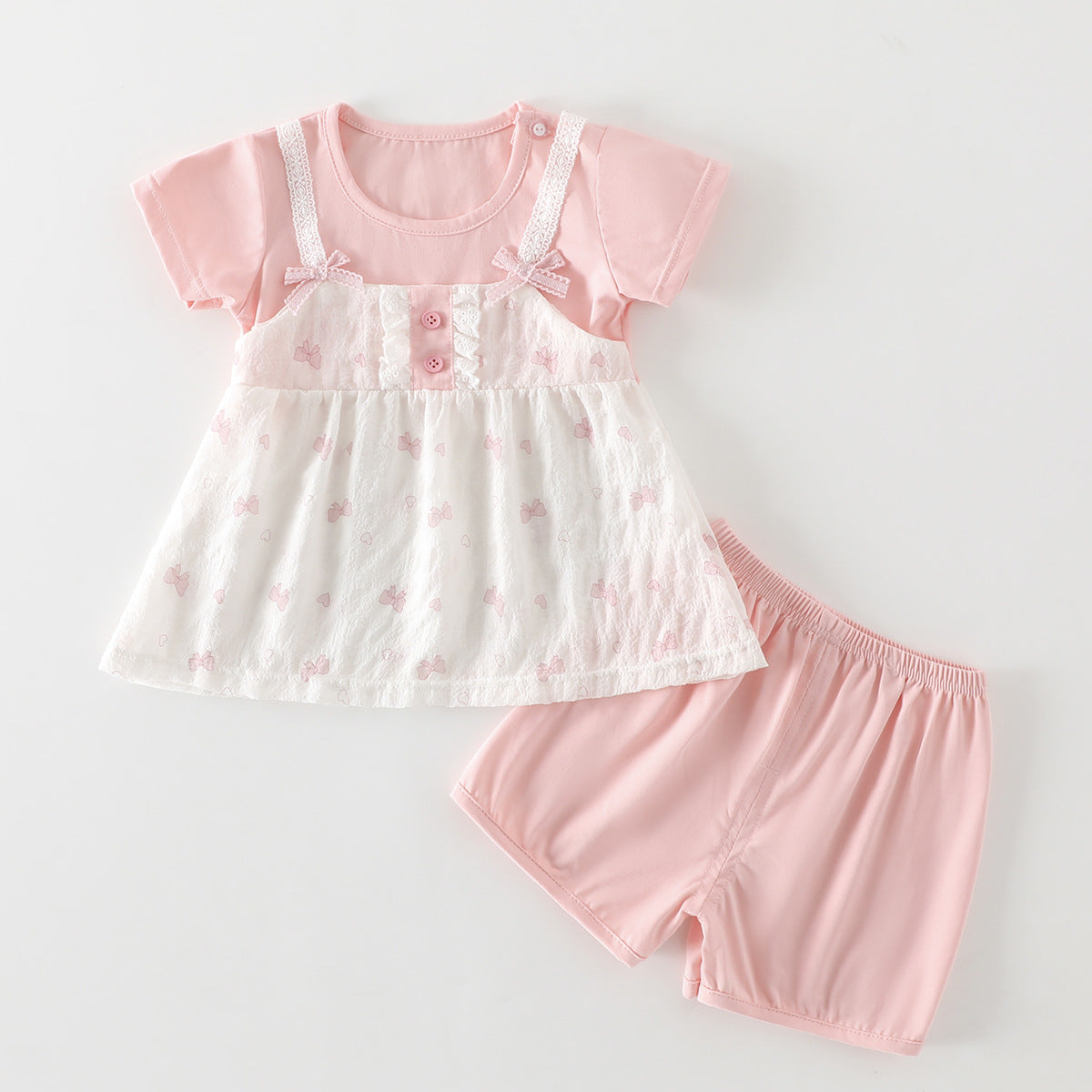 Women's Clothes Summer Thin Small Fresh Home Wear Princess Children's Suit