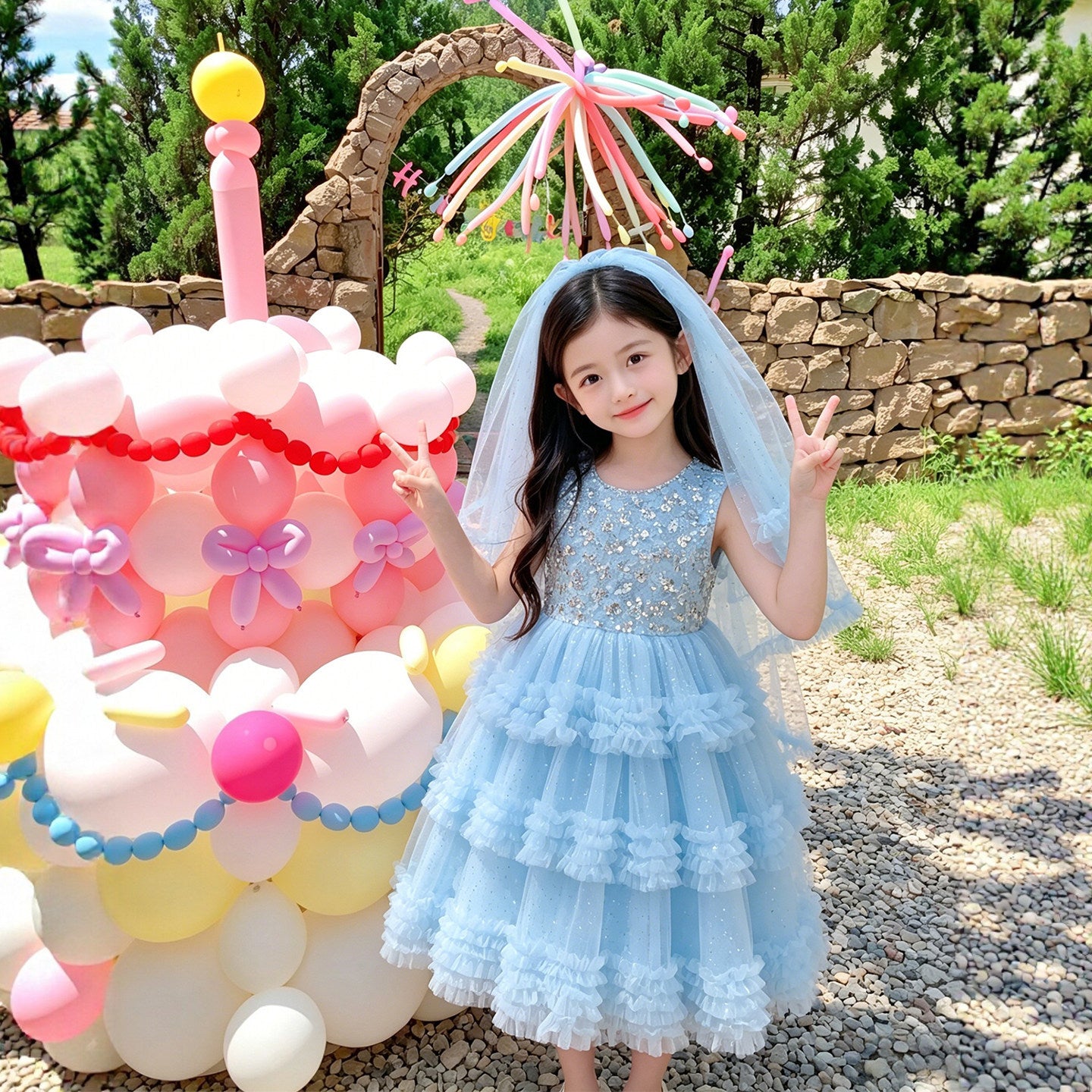 Light Luxury Minority Little Beautiful Princess Unique Children's Dress