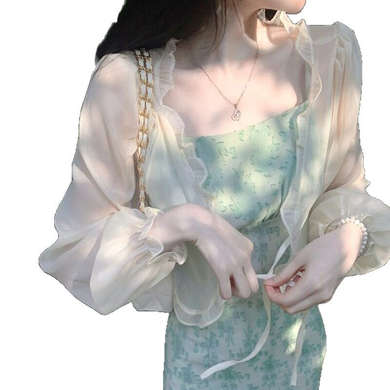 Women's Summer Shawl Outer Match Thin Long Sleeve Sun Protection Cardigans