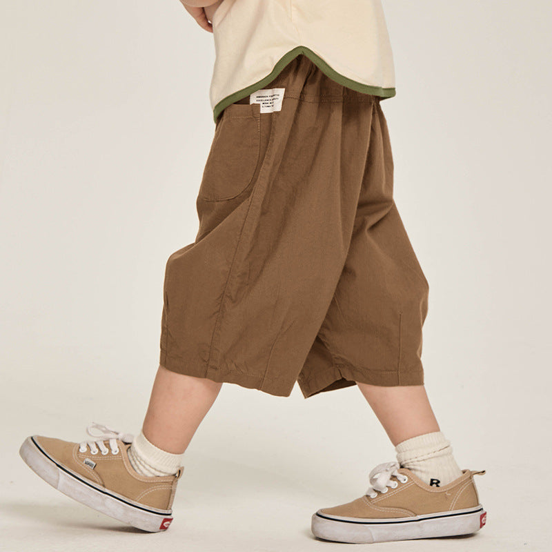 Children's Clothing Boy's Cropped Trousers Summer Korean Children's Pants