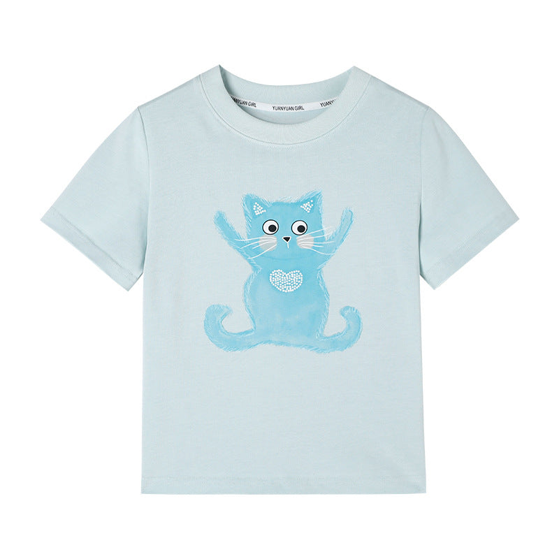 Children's Short-sleeved Cool Summer Breathable Cartoon Casual Children's T-shirt