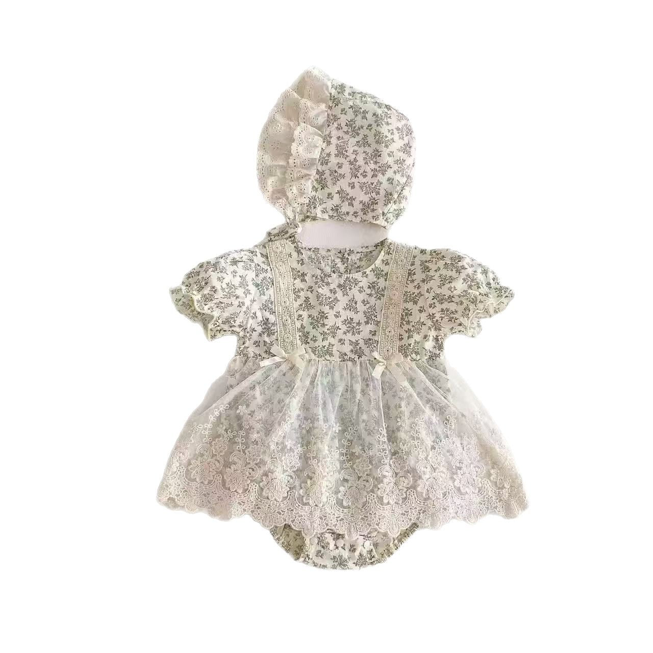 Summer Fresh Jumpsuit Fashion Floral Lace Jumpsuit, Climbing Suit