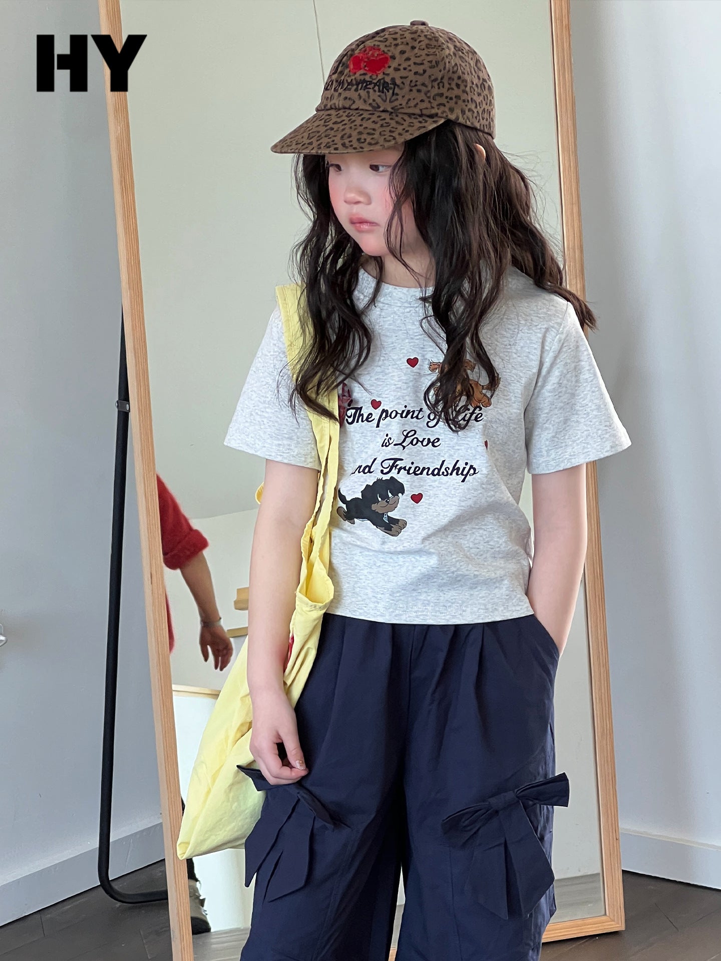 Children's Clothing Summer Cartoon Print Loose Bottoming Children's T-shirt