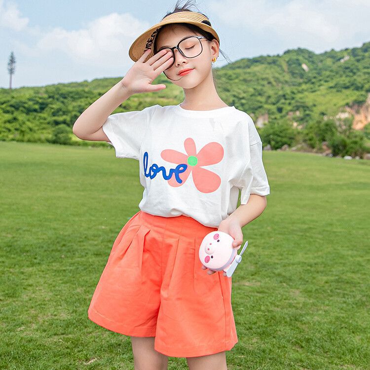Two-piece Medium Big Fashionable Stylish Clothing Class Clothes Children's Suit