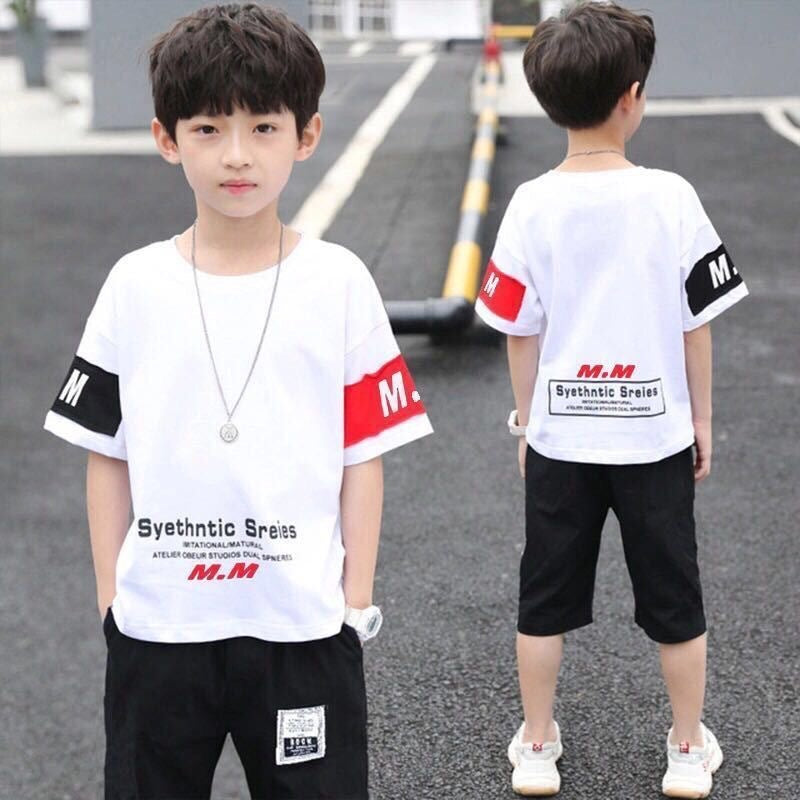 Children's Boy's Clothing Western Style Summer Wear Medium Big Children's Suit
