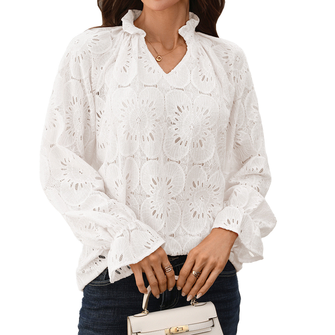 Women's Solid Color Loose Casual Long Sleeves Tops