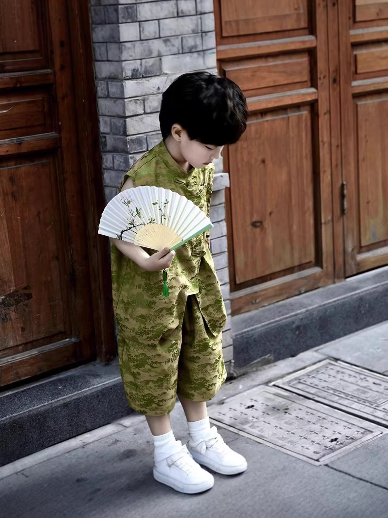 Children's Han Ancient Style Clothing Summer Chinese Performance Children's Suit
