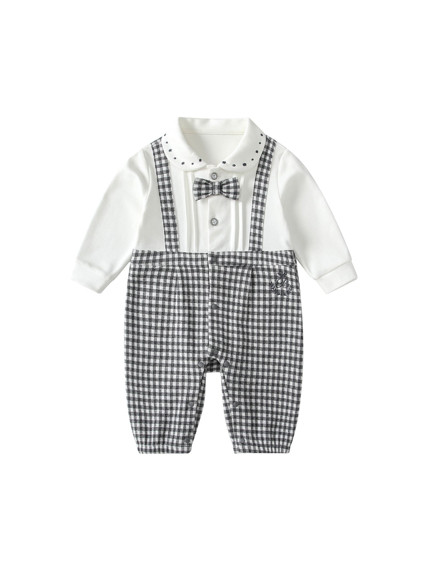 Clothing Boy Rompers Autumn Gentleman Fake Jumpsuit, Climbing Suit