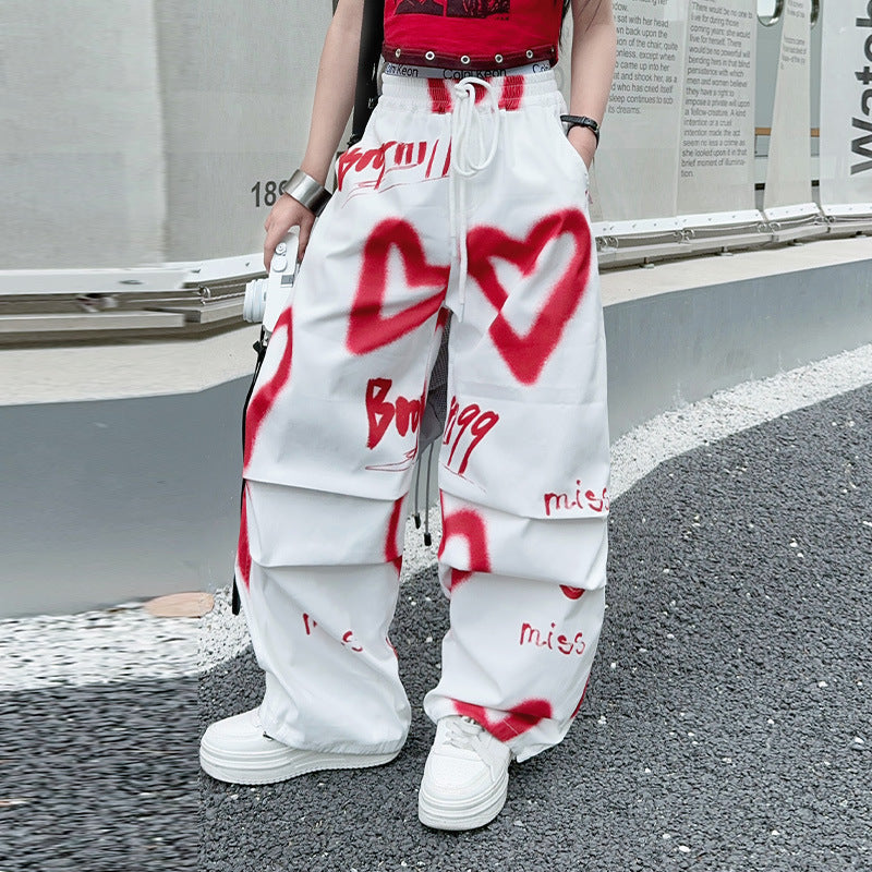 Printed Pants Casual Sports Hot Short-sleeved Children's Suit