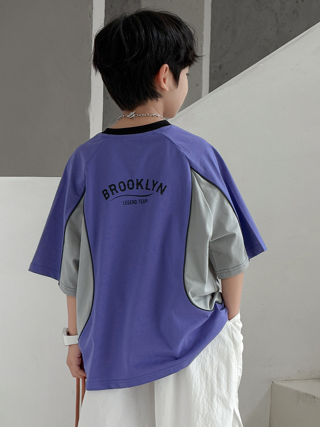 Boy's Short-sleeved Summer Wear Half Sleeve Boy Top Children's T-shirt