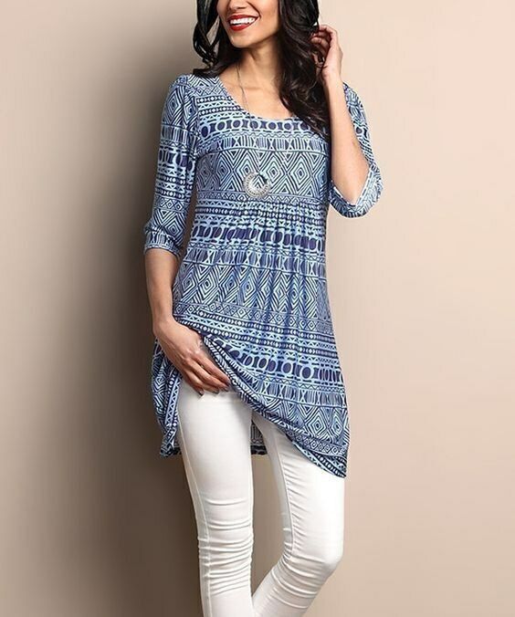 Women's Three-quarter Length Sleeves Mid-length Slimming Fresh Women's T-shirt