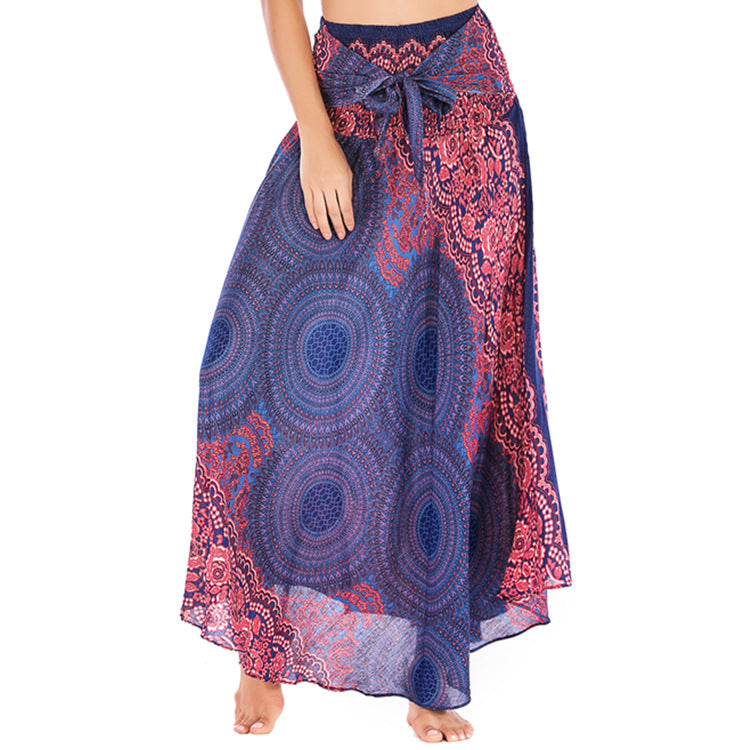 Thai Dress Beach Vacation Two-way Big Swing Belly Skirts