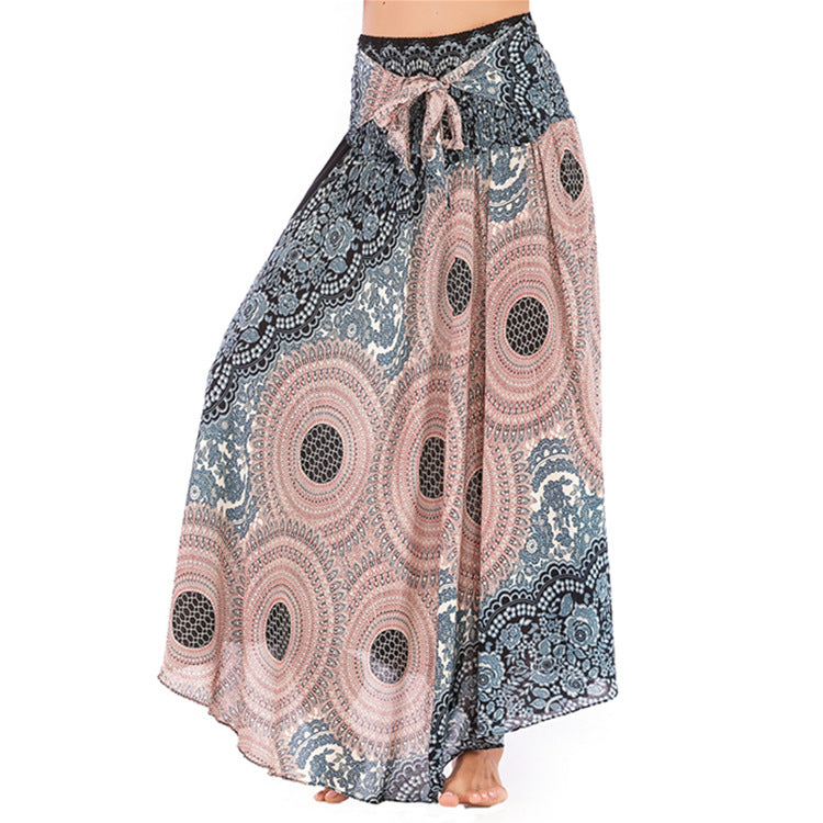 Thai Dress Beach Vacation Two-way Big Swing Belly Skirts