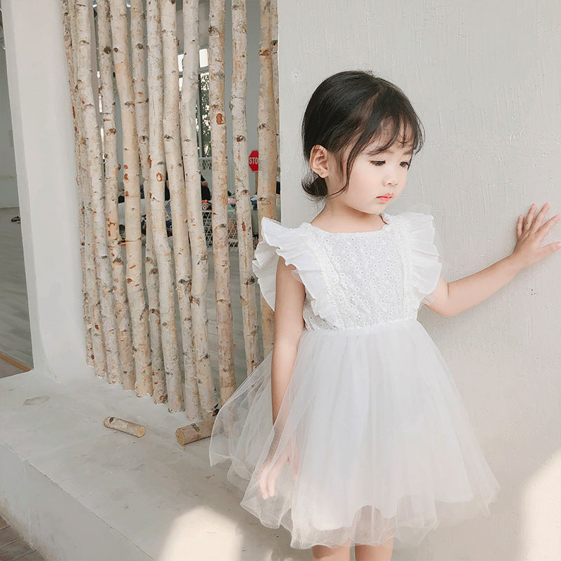 Children's Lace Vest Gauze Puffy Princess Summer One Year Children's Dress