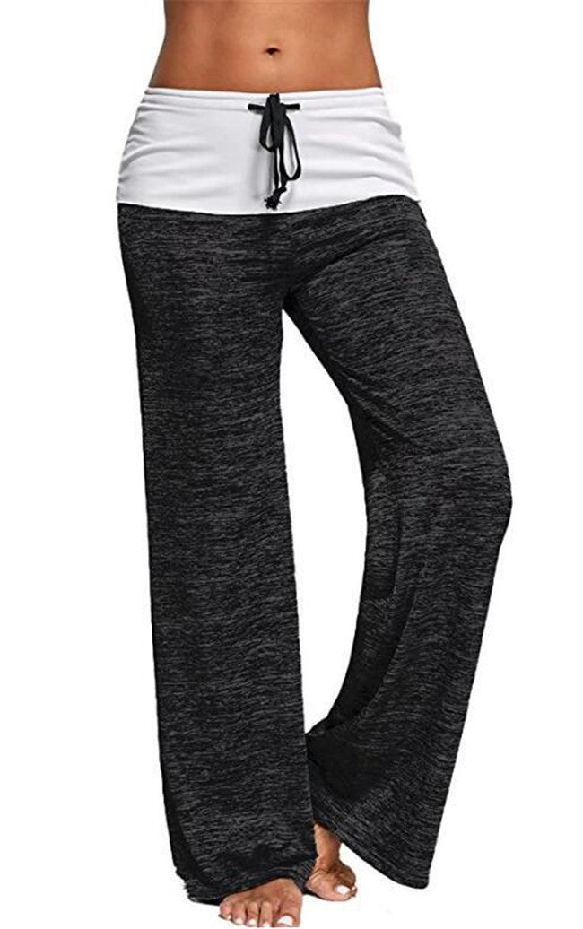 Fashion Women's Patchwork Yoga Exercise Outdoor Casual Pants