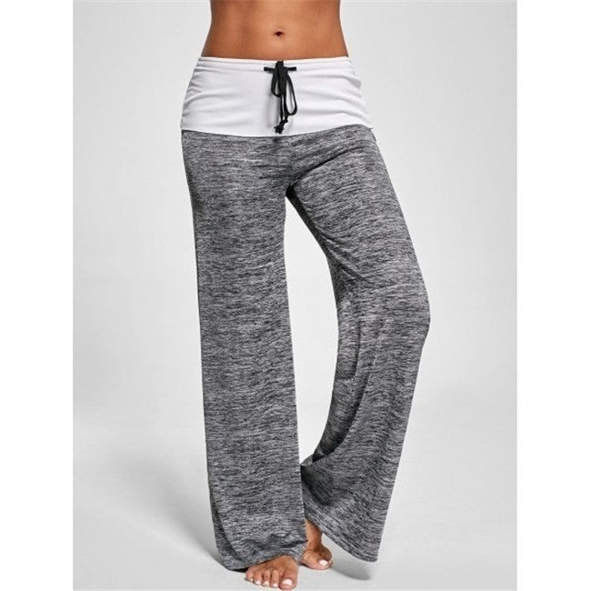 Fashion Women's Patchwork Yoga Exercise Outdoor Casual Pants