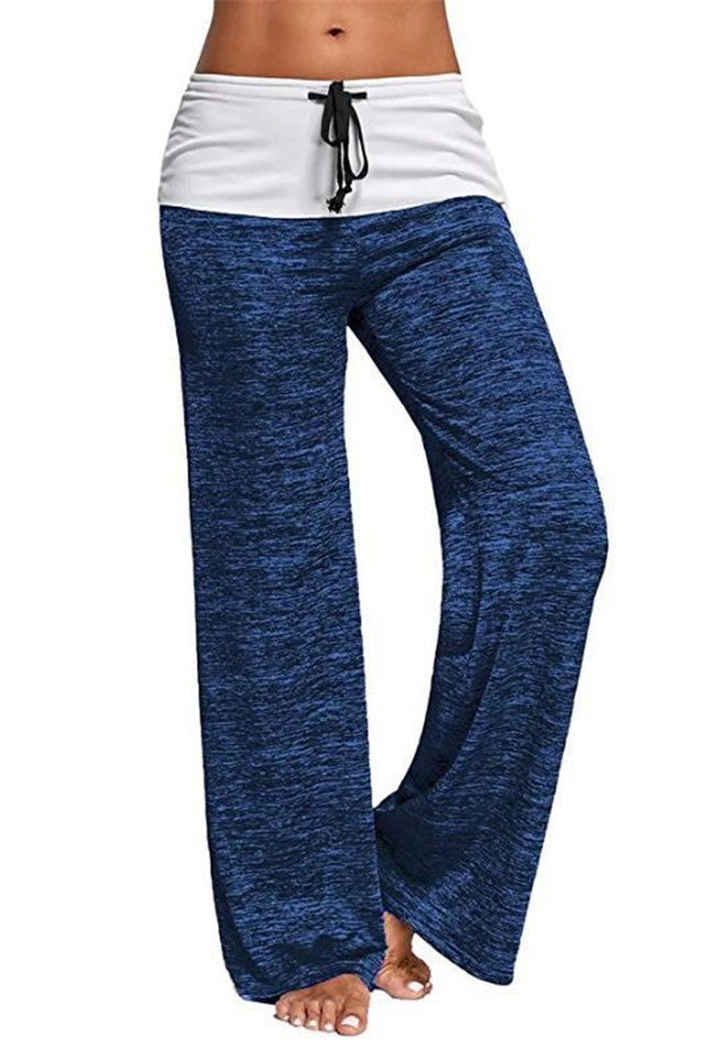 Fashion Women's Patchwork Yoga Exercise Outdoor Casual Pants