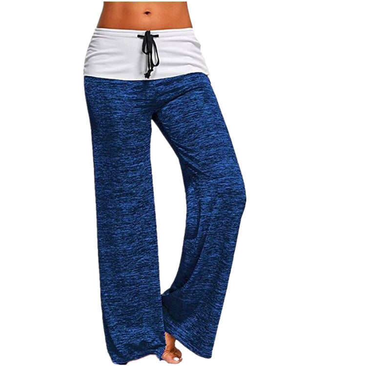 Fashion Women's Patchwork Yoga Exercise Outdoor Casual Pants