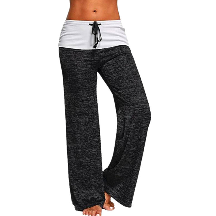 Fashion Women's Patchwork Yoga Exercise Outdoor Casual Pants