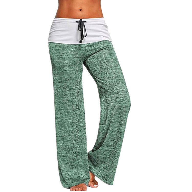 Fashion Women's Patchwork Yoga Exercise Outdoor Casual Pants