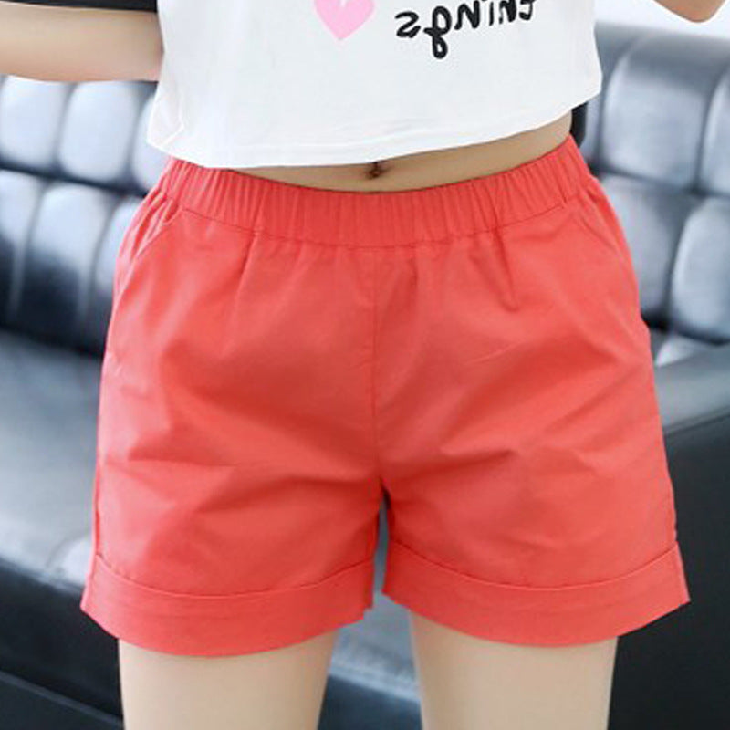 Women's Candy Color Beach Summer Elastic Waist Loose Wide Leg Home Casual Pants