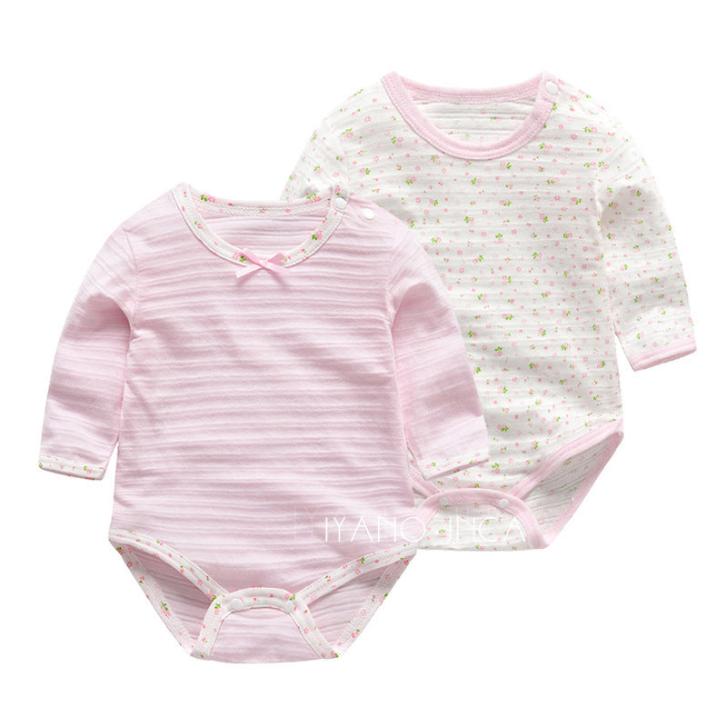 Jumpsuit Combed Cotton Long-sleeved Triangle Romper Jumpsuit, Climbing Suit