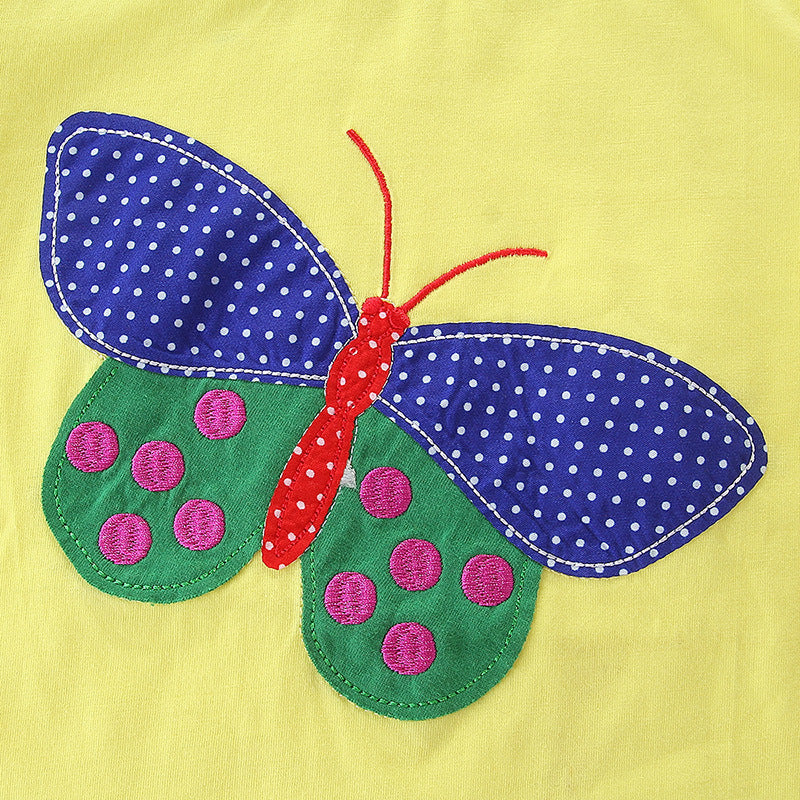 Children's Short-sleeved Woven Cotton Summer Small Older Short Sleeve Children's Suit