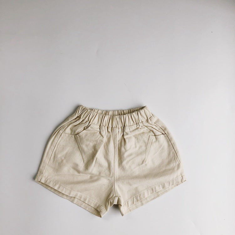 Children's Basic Style Shorts Korean Casual Crawler Children's Pants
