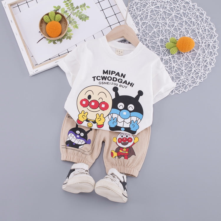 Summer Cartoon Short Sleeve One To Children's Suit