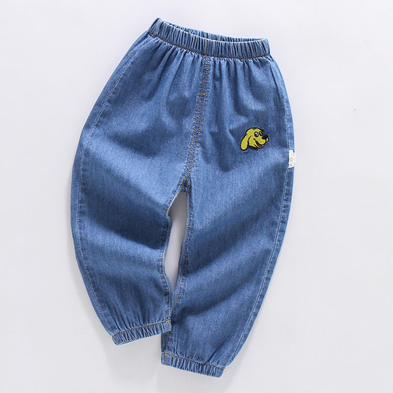 Children's Summer Clothing Jeans Trousers Cotton Anti Children's Pants